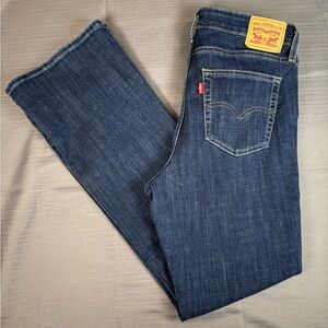 Levi’s 725 High Rise Bootcut Jeans Dark Wash Stretch W31 L32